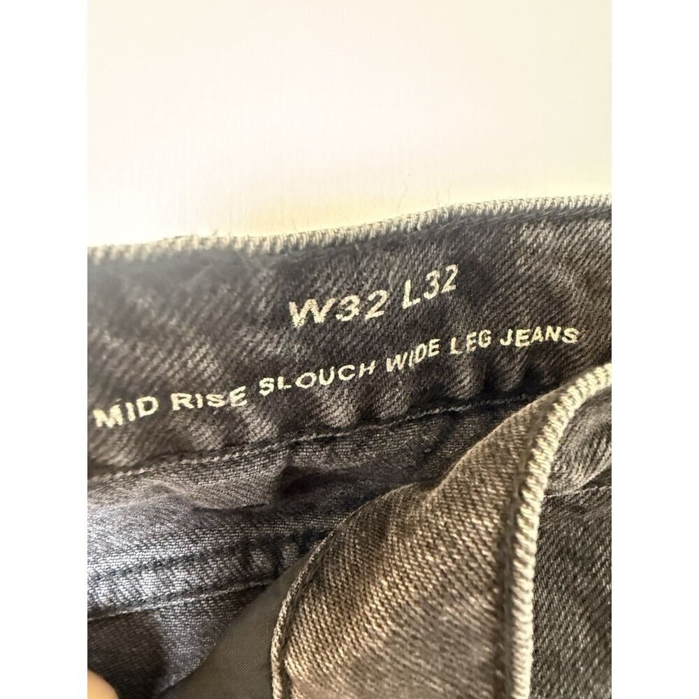 Boden Mid Rise Slouch Women’s Black Wide Leg Black Jeans W32 X 32L NWT RO322 - Picture 12 of 13